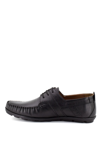 Bemsa 9105C Erkek Hakiki Deri Günlük Ayakkabı Siyah