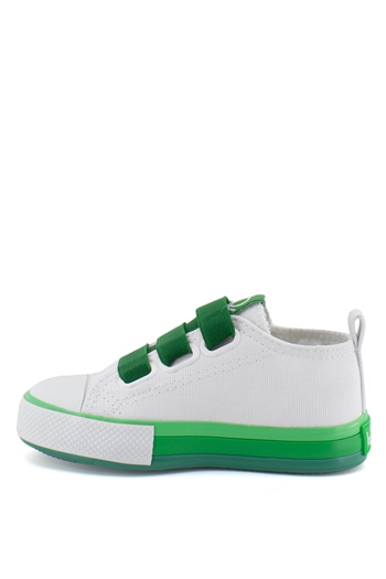 Benetton BN-30649E Patik Erkek Çocuk Spor Ayakkabı Beyaz - Yeşil