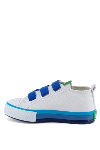 Benetton BN-30649E Patik Erkek Çocuk Spor Ayakkabı Beyaz - Mavi