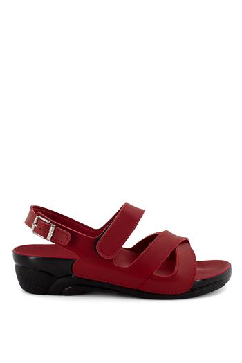 Ceyo Venedik-8 Kadın Sandalet Kırmızı