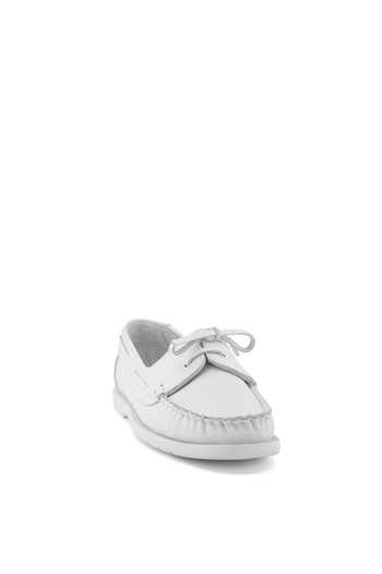 Elit Ayg358C Kadın Hakiki Deri Günlük Ayakkabı Beyaz