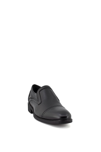 Elit KcmNz010C Erkek Hakiki Deri Klasik Ayakkabı Siyah
