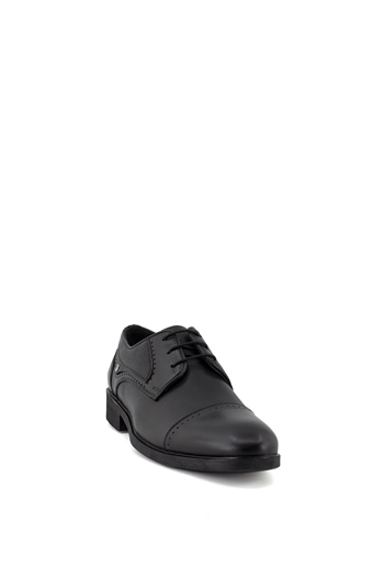 Elit KcmNz011C Erkek Hakiki Deri Klasik Ayakkabı Siyah