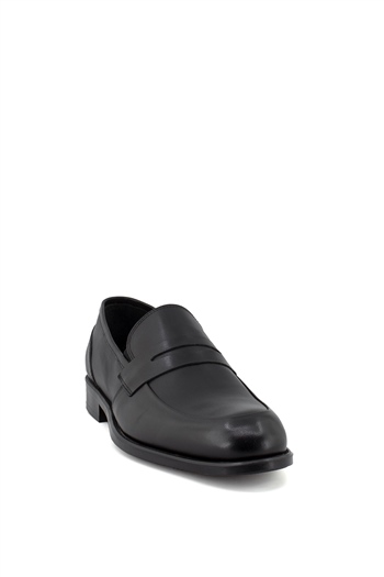 Elit KcmNz014C Erkek Hakiki Deri Klasik Ayakkabı Siyah