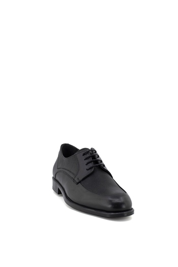 Elit KcmNz015C Erkek Hakiki Deri Klasik Ayakkabı Siyah