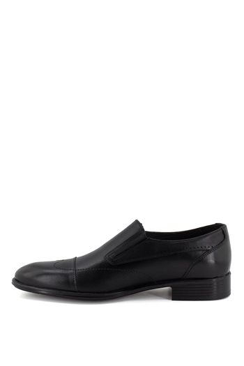 Elit KcmNz090C Erkek Hakiki Deri Klasik Ayakkabı Siyah