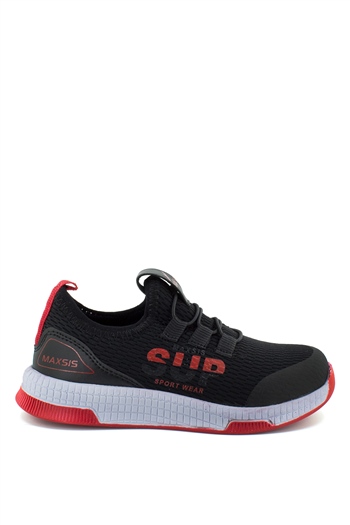Elit Max020C Filet Erkek Çocuk Spor Ayakkabı Siyah - Kırmızı