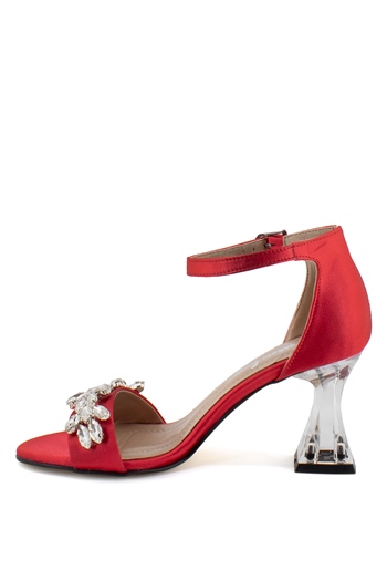 Elit Mst1079T Kadın Topuklu Ayakkabı Kırmızı