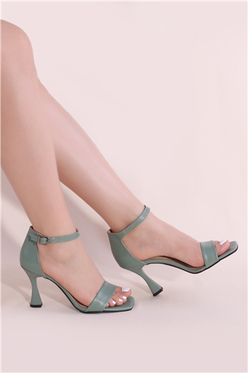 Elit Mst1321C Kadın Topuklu Ayakkabı Mint Yeşil