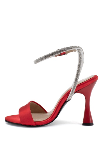 Elit Mst1630T Kadın Topuklu Ayakkabı Kırmızı