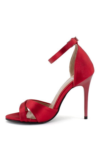 Elit Mst1725T Kadın Topuklu Ayakkabı Kırmızı