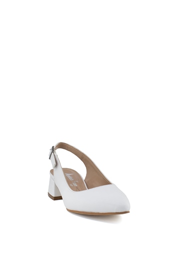 Elit Mst550C Kadın Topuklu Ayakkabı Beyaz