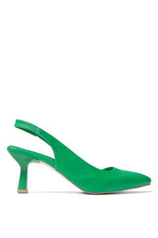 Elit Mst951C Kadın Topuklu Ayakkabı Yeşil
