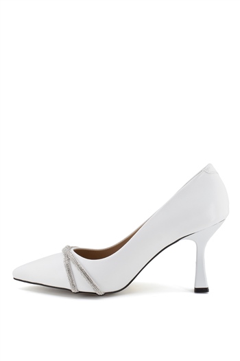 Elit ThEmc05C Kadın Topuklu Ayakkabı Beyaz
