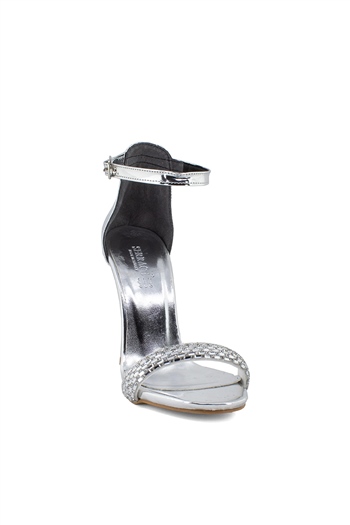 Elit ThSrc2023R Kadın Topuklu Ayakkabı Gümüş