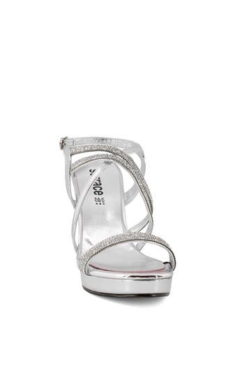 Elit ThSrc301T Kadın Topuklu Ayakkabı Gümüş