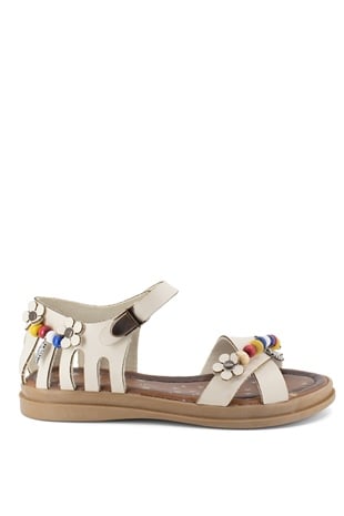 Fuar 503 T 6307 K Filet Sandalet Bej