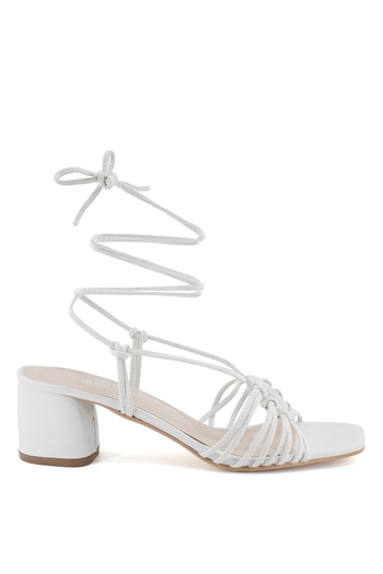 Guja 22Y506-3C Kadın Topuklu Ayakkabı Beyaz