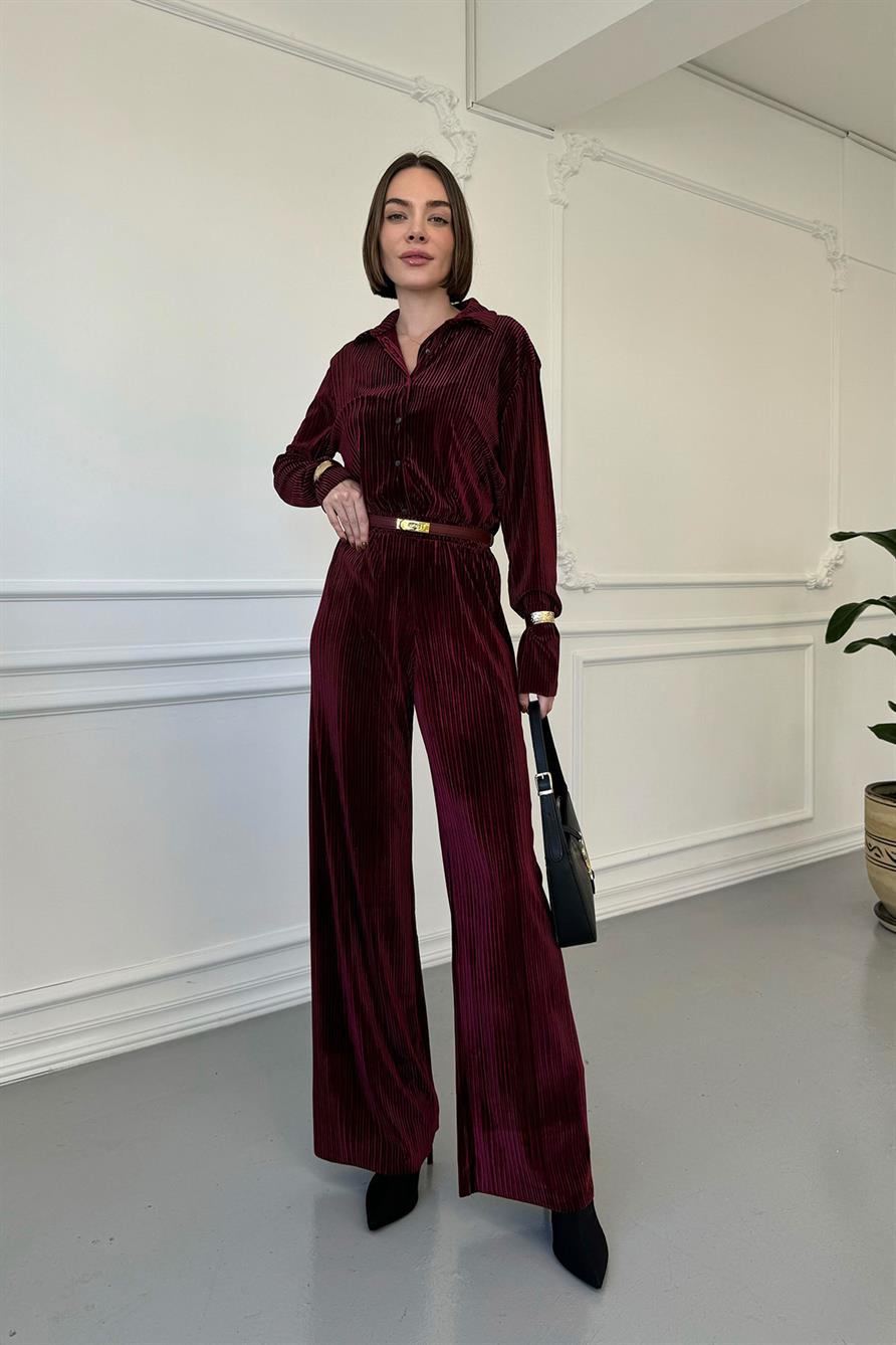 Kadife Premium Takım- BORDO