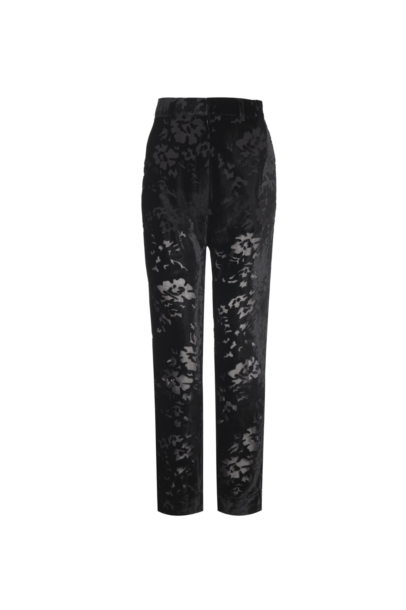 İpek Kadife Transparan Pantolon