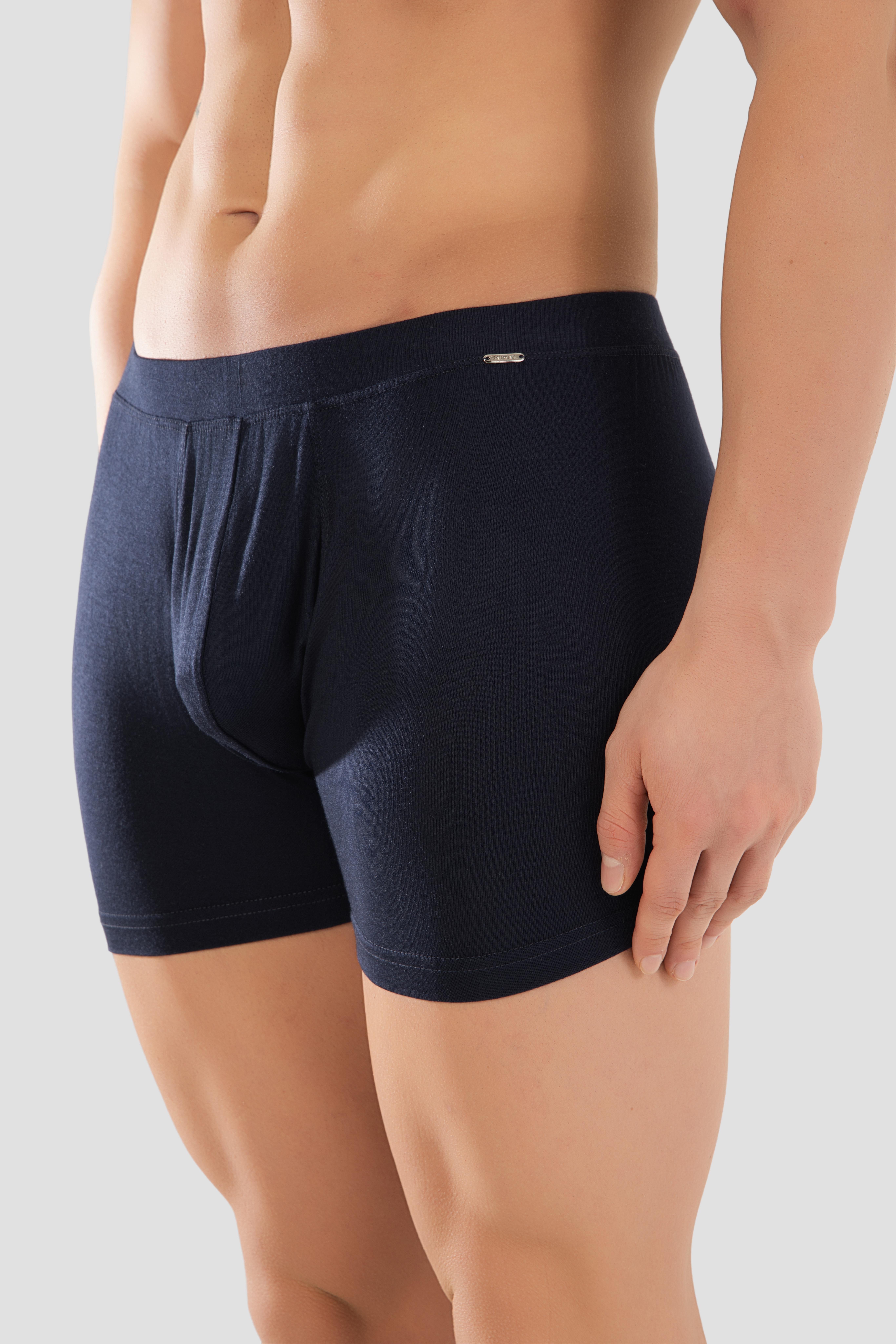 Erkek Mikro Modal Elestan Basic Boxer 1402 Lacivert