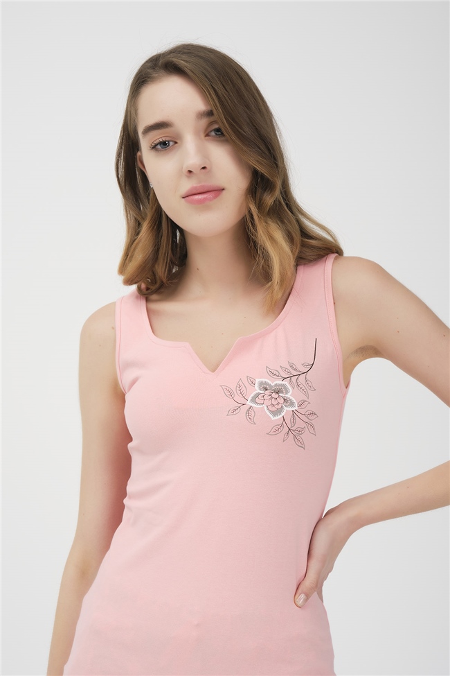 Baykar Kadın Çiçek Desenli Şortlu Pijama Takımı 9466 Pembe
