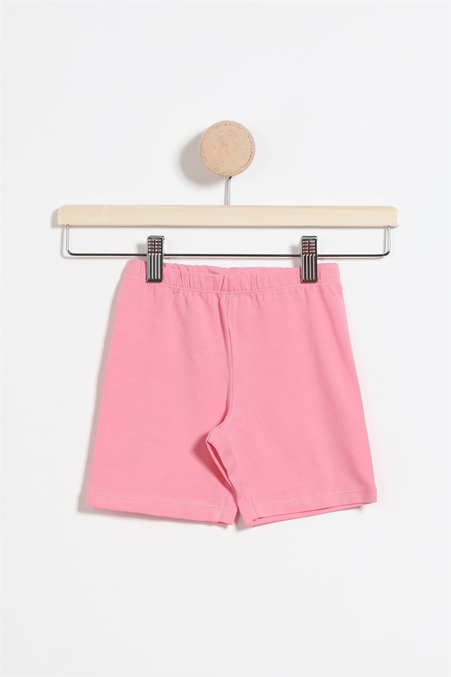 Baykar Kız Çocuk Karpuz Baskılı Şortlu Pijama Takımı 9267 Açık Pembe