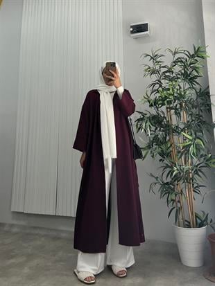 Abaya Elbise Bordo