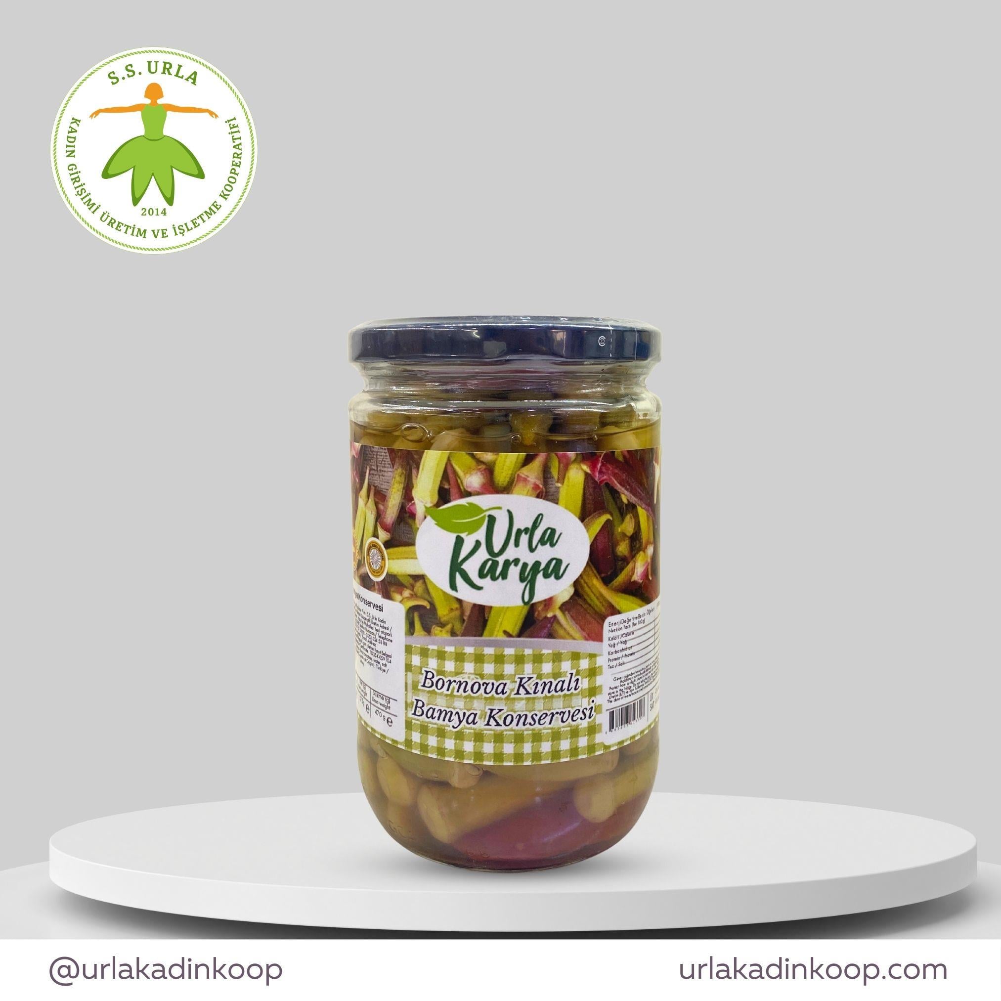 BORNOVA  KINALI BAMYA KONSERVESİ 650 GR