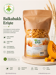 Balkabaklı Erişte 500 Gr