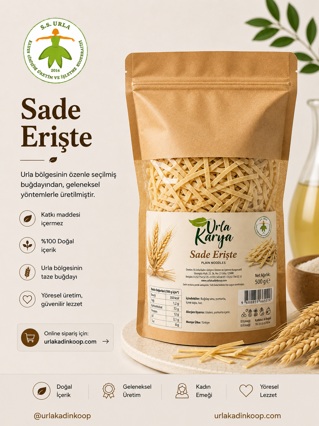 Sade Ev Eriştesi | Doğal ve Geleneksel