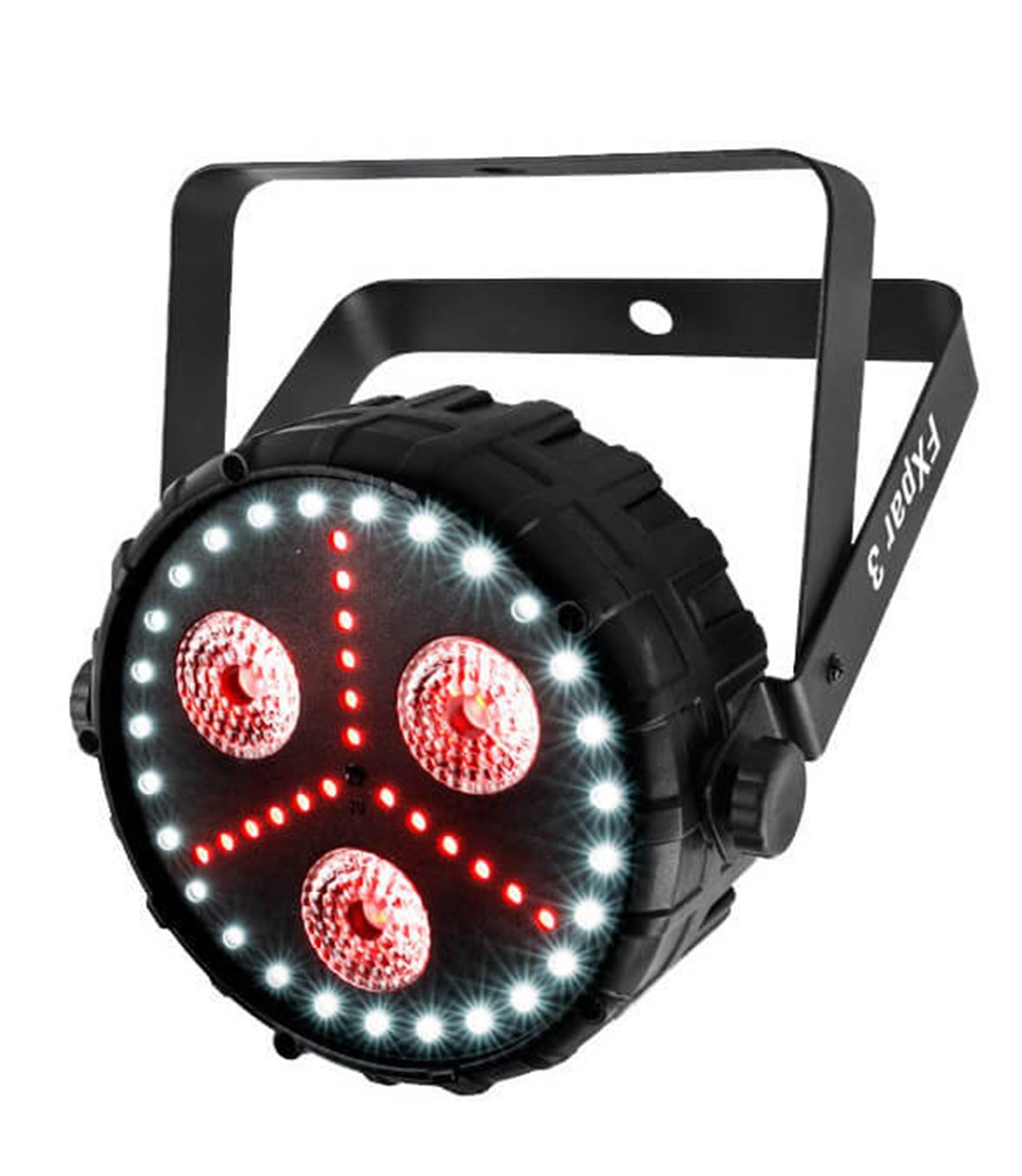 Chauvet FX Par 3 - 3 x 8 24 Watt RGB-UV LED Par