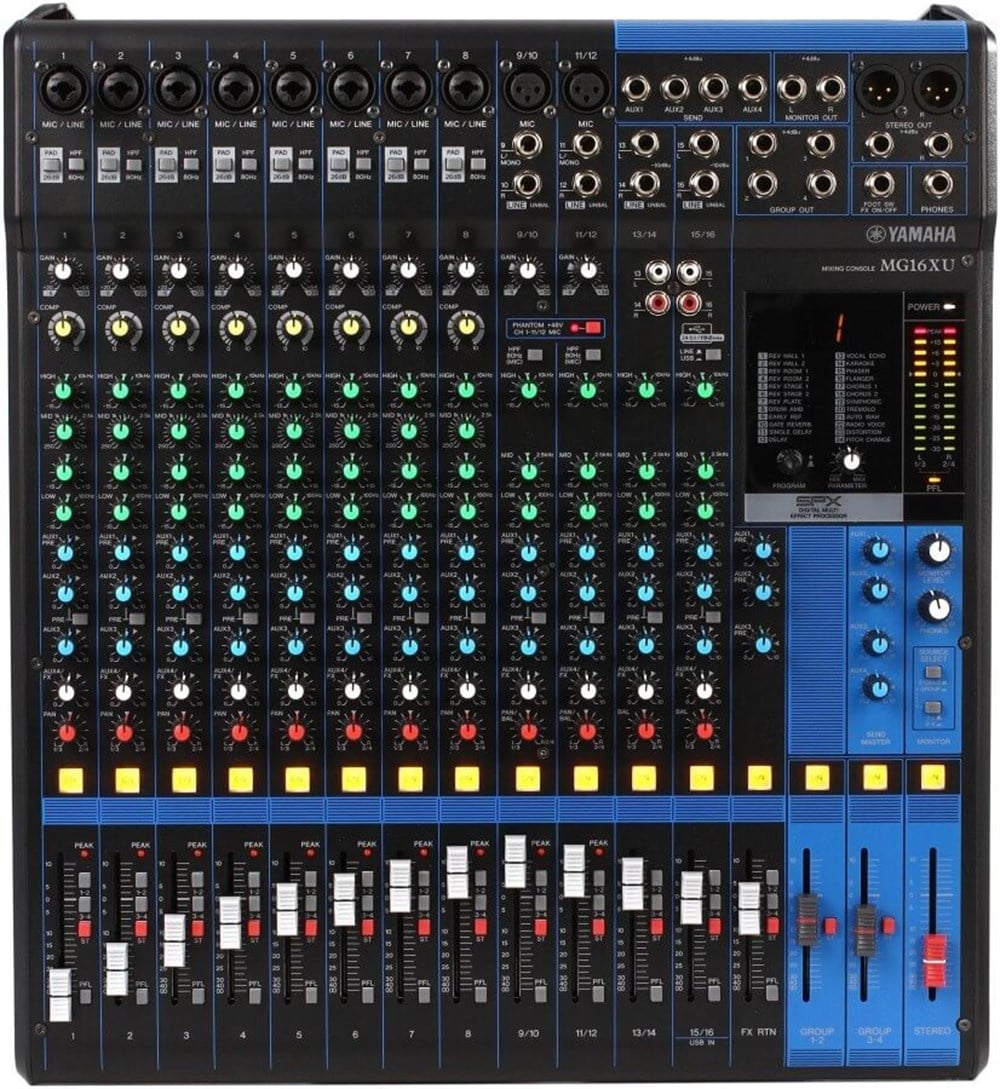 Yamaha MG16XU 16 Kanal Efektli Usbli Mikser