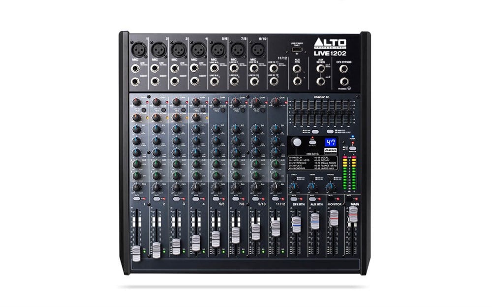 Alto Live  1202 Profesyonel 12 Kanallı 2 Yollu Mikser