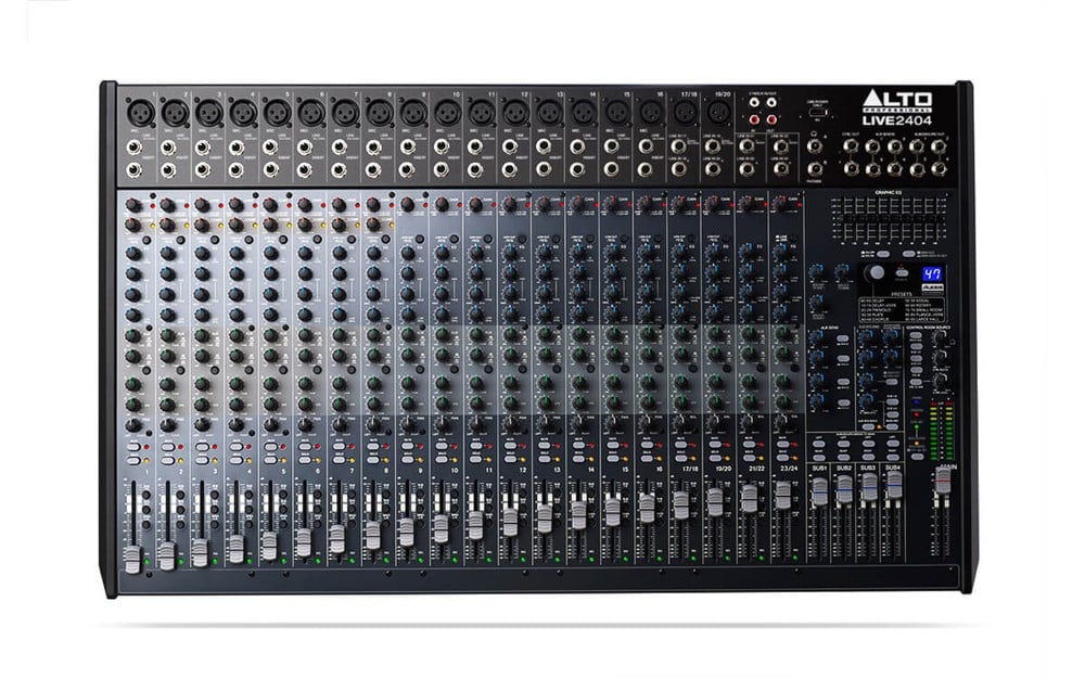 Alto Live 2404 Profesyonel 24 Kanallı 4  Yollu Mikser