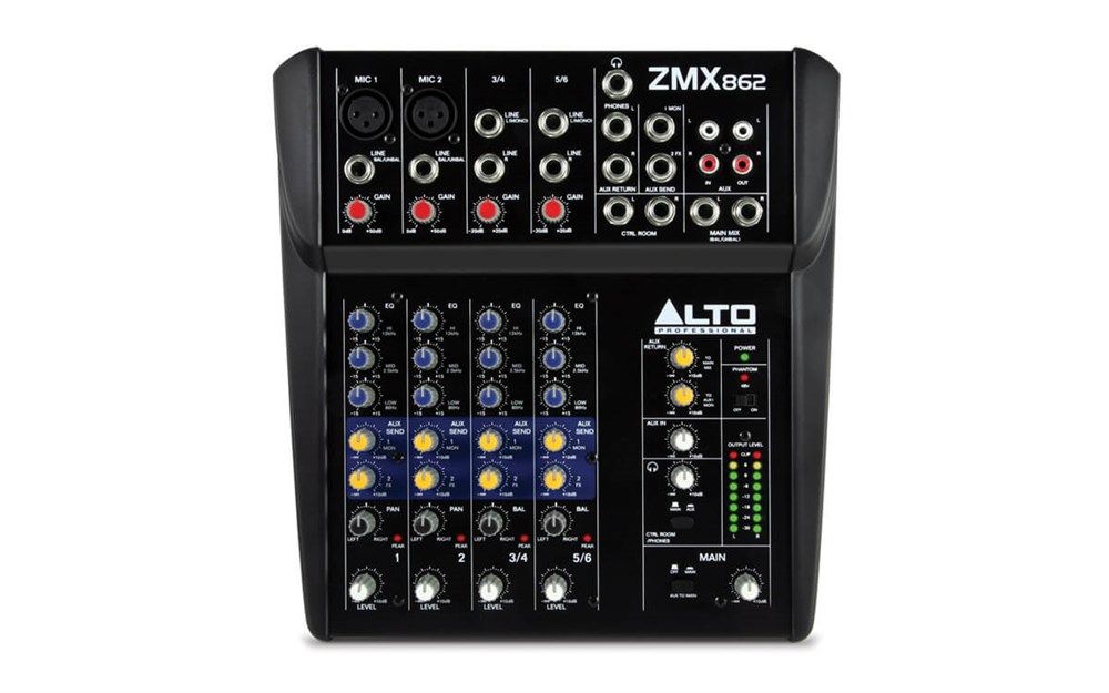 Alto ZMX862 6 Kanallı Kompakt Mikser