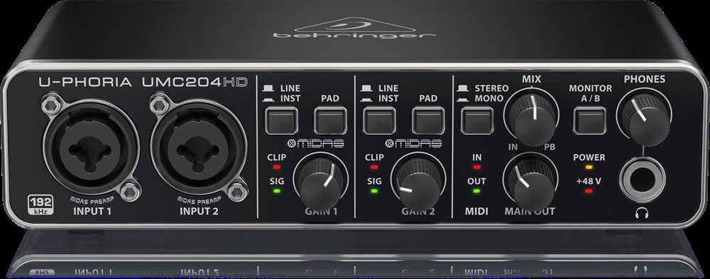 Behringer U-Phoria UMC204 HD 2 in 4 Out USB Ses Kartı