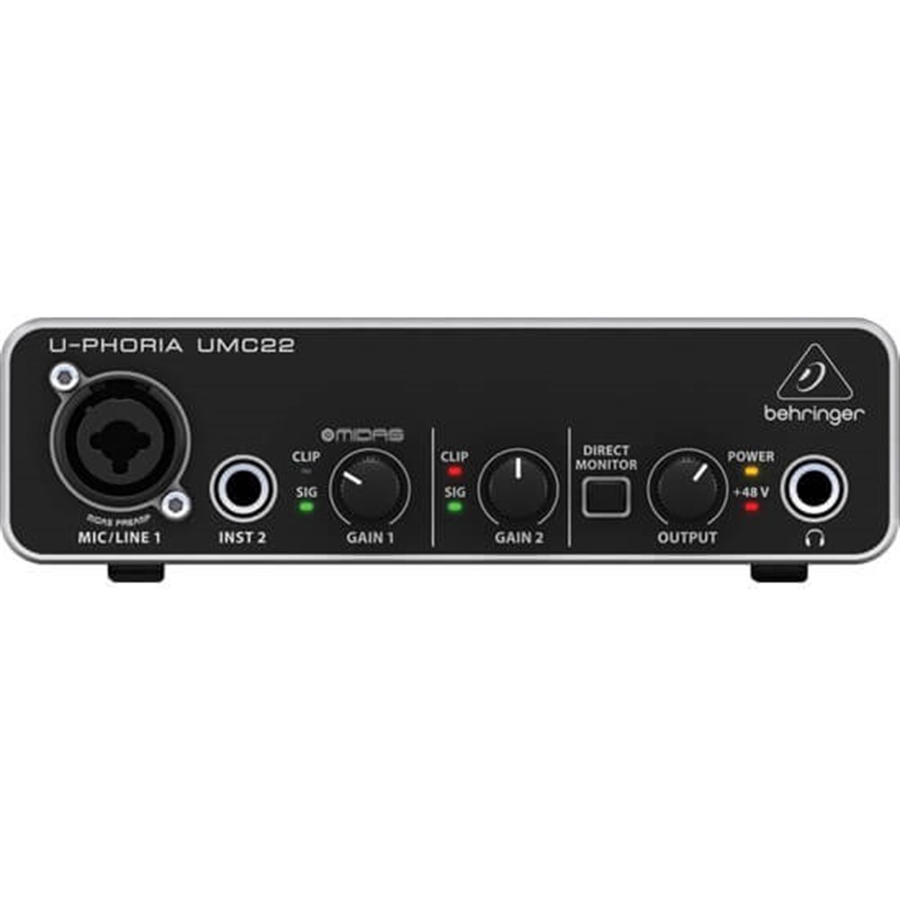 Behringer U-Phoria UMC22 USB Ses Kartı Midas Pre-Amp