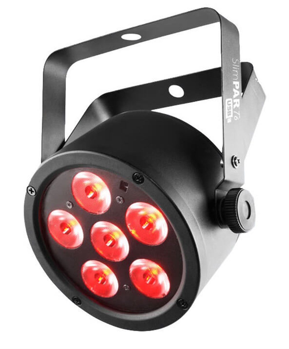 Chauvet Slim Par T6 USB - 6 x 3 Watt Led Par Işık6 x 3 18 Watt RGB LED Par