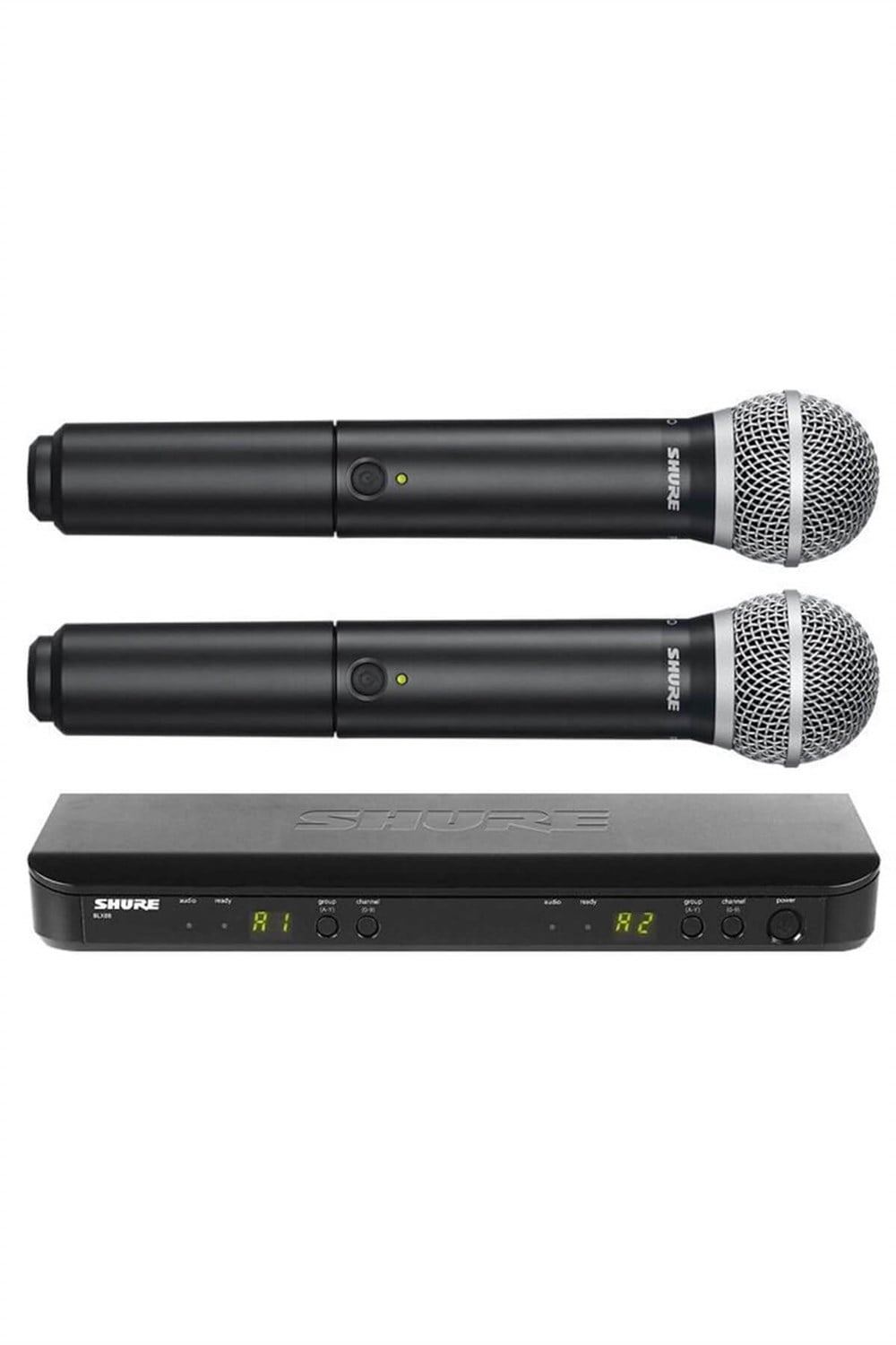 Shure BLX288E-PG58 Çiftli EL Tipi Telsiz Kablosuz Mikrofon