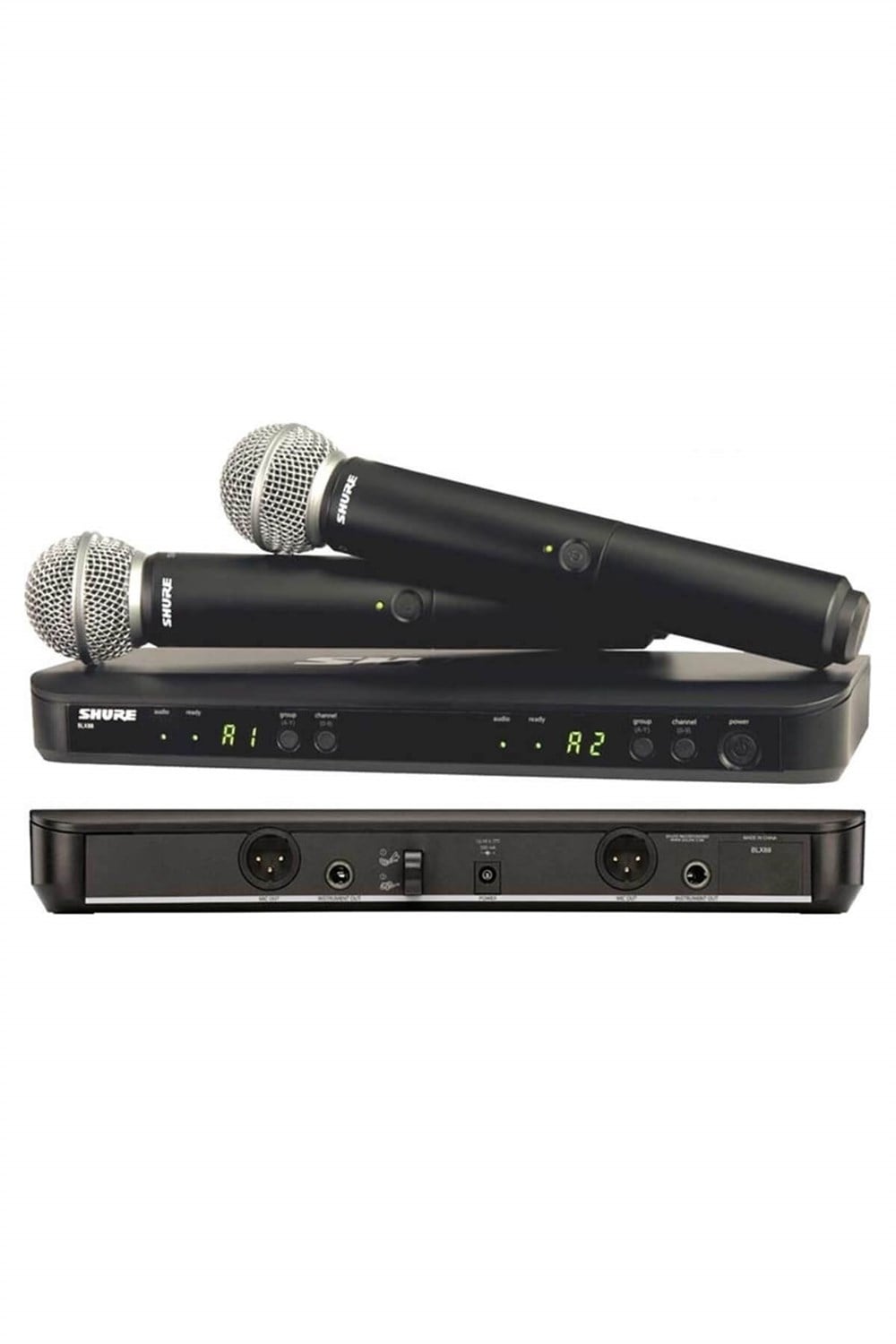 Shure BLX288E-SM58 Çiftli EL Tipi Telsiz Kablosuz Mikrofon