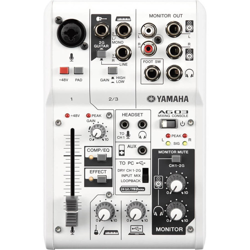 Yamaha AG 03  3 Kanal Efektli Deck Mikser