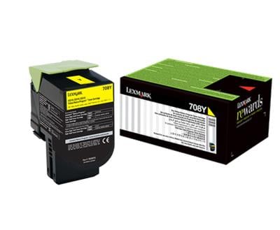 Lexmark 70C80Y0 - Sarı Toner