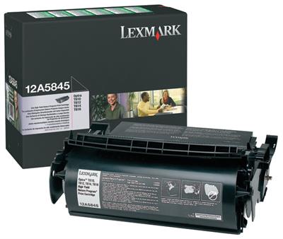 Lexmark 12A5845 - Yüksek Kapasiteli Siyah Toner