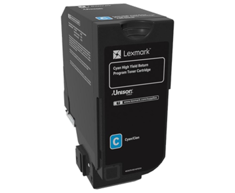 Lexmark 74C5HC0 - Yüksek Kapasiteli Mavi Toner