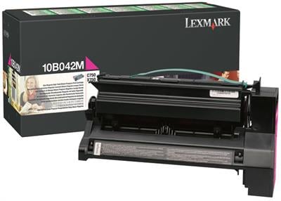 Lexmark 10B042M - Kırmızı Toner