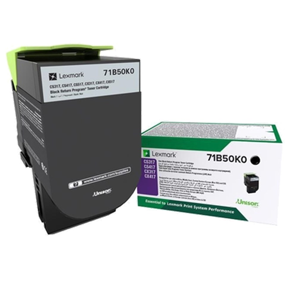Lexmark 71B50K0 - Siyah Toner