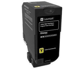 Lexmark 74C5HY0 - Yüksek Kapasiteli Sarı Toner