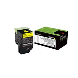 Lexmark 70C8HY0 - Yüksek Kapasiteli Sarı Toner