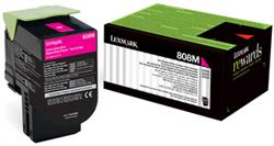 Lexmark 80C80M0 - Kırmızı Toner